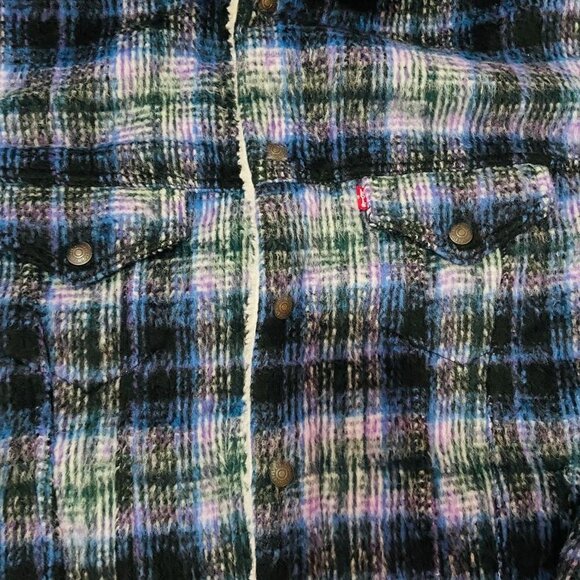 Vintage levis trucker Sherpa jacket coat winter parka - Picture 3 of 10